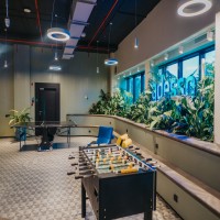  Foosball and table tennis to unwind.